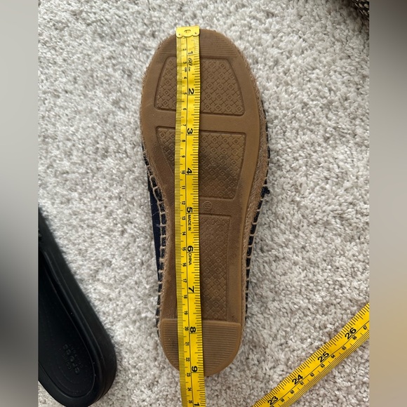 Tory Burch Slip On Espadrilles - Navy Blue Black Size 5.5 Women’s - Picture 10 of 10